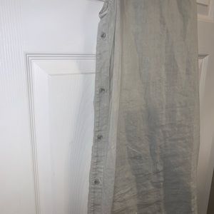 Girls linen tank dress